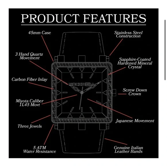 ROCKWELL
CF Leather (Phantom Black) Watch - Picture 9 of 9